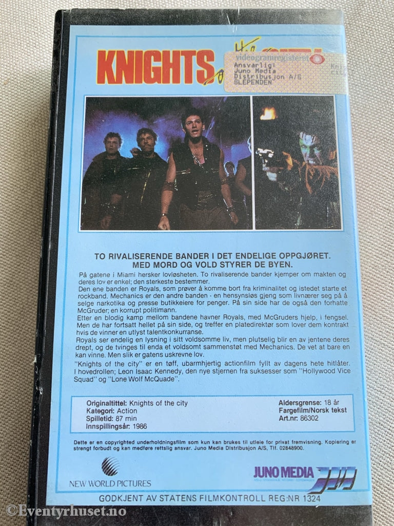 Knights Of The City. Vhs