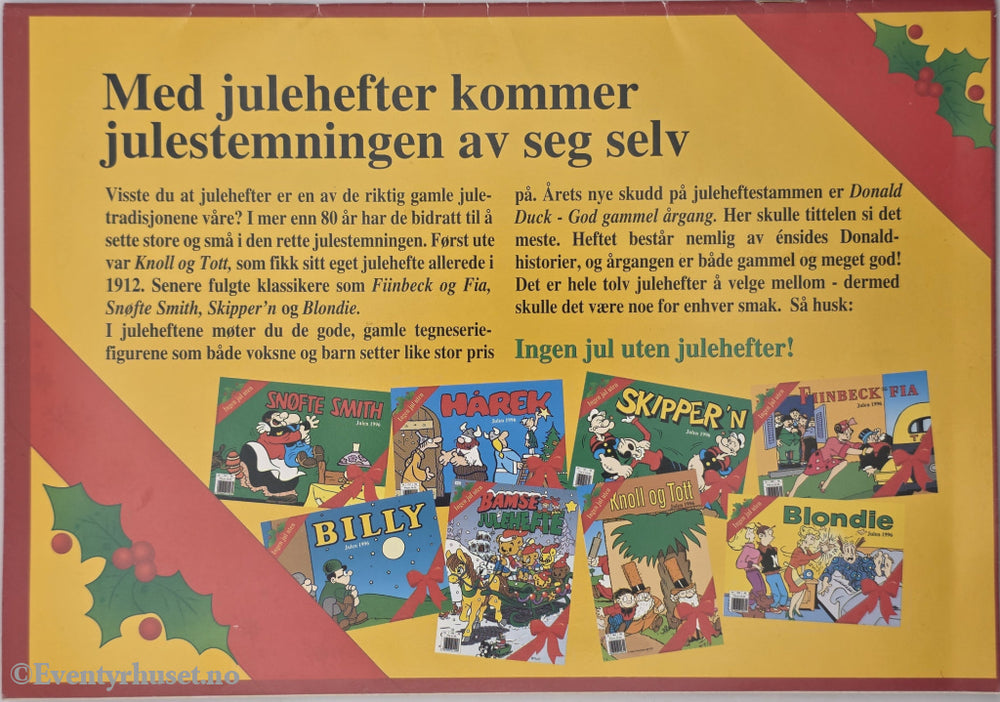 Knoll og Tott. 1996. Julehefte.