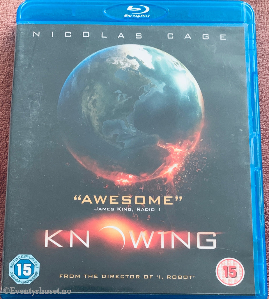 Knowing. Blu-ray.