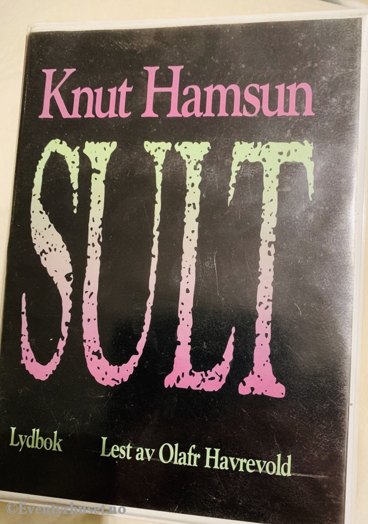 Knut Hamsun. 1890/1959/1992. Sult. Lydbok På 5 Kassetter. Kassettbok
