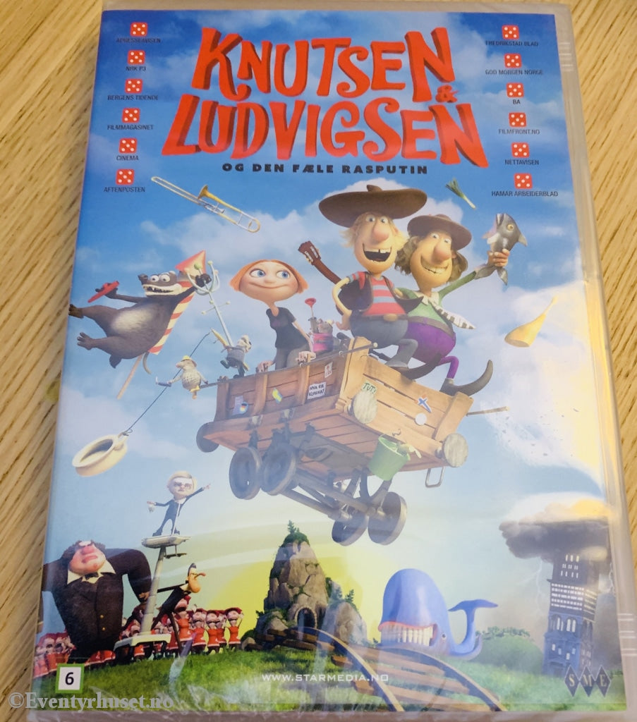Knutsen & Ludvigsen Og Den Fæle Rasputin. Dvd Ny I Plast!