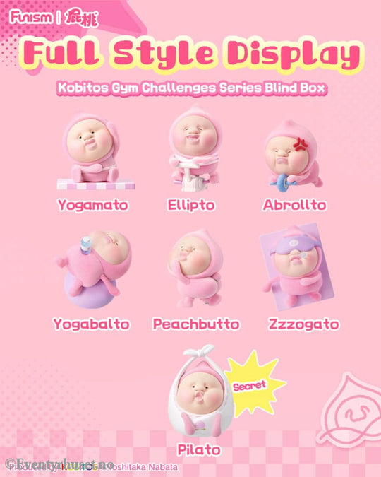 Kobitos Blind Box Mini Figures Gym Challenges Series 8 cm Display (6) Collectibles