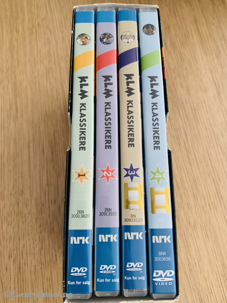 Komplette KLM klassikere (NRK). DVD samleboks. – Eventyrhuset