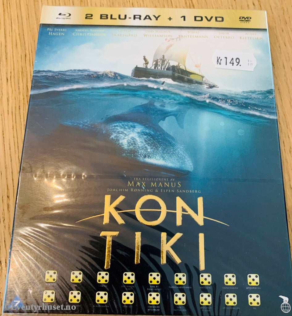 Kon-Tiki. Dvd + Blu-Ray. Ny I Plast! Blu-Ray Disc