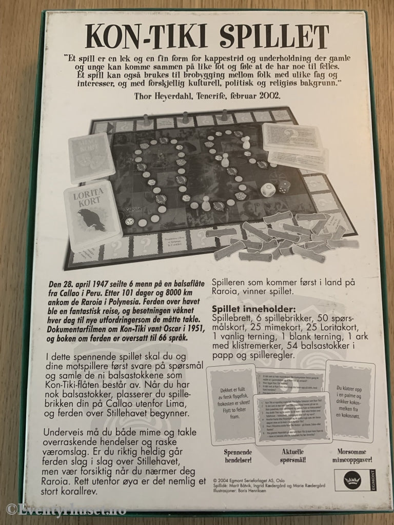 Kon-Tiki Spillet. 2004. Brettspill. Brettspill