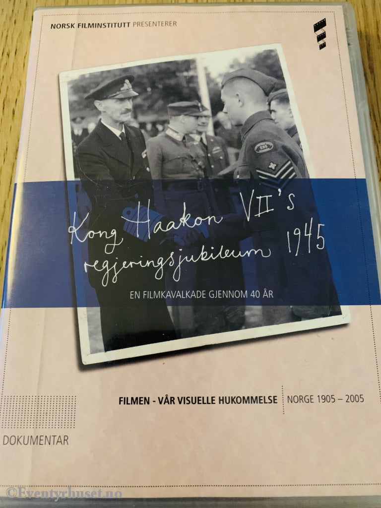Kong Haakon Viis Regjeringsjubileum 1945. Dvd. Dvd
