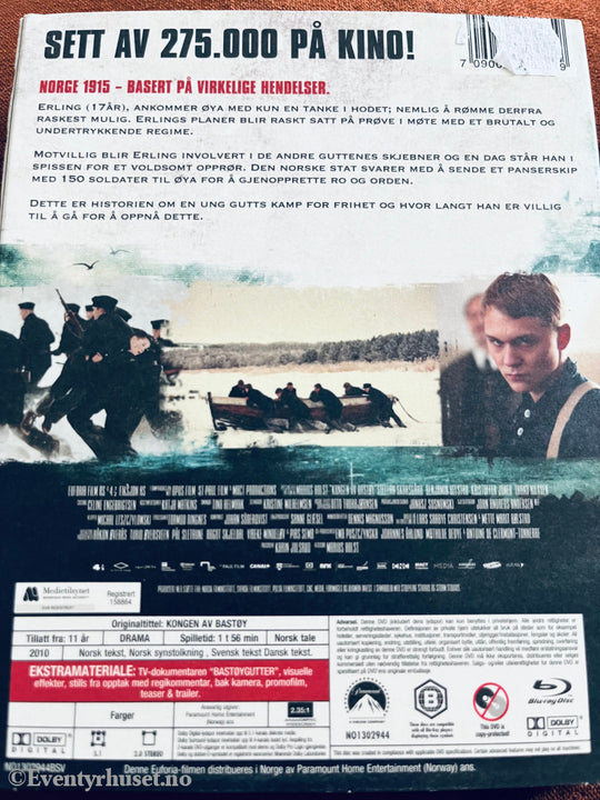 Kongen Av Bastøy. 2010. Blu-Ray. Slipcase. Blu-Ray Disc