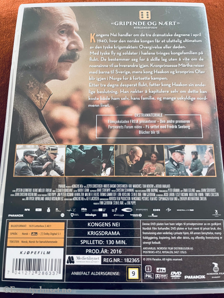 Kongens Nei. Dvd. Dvd