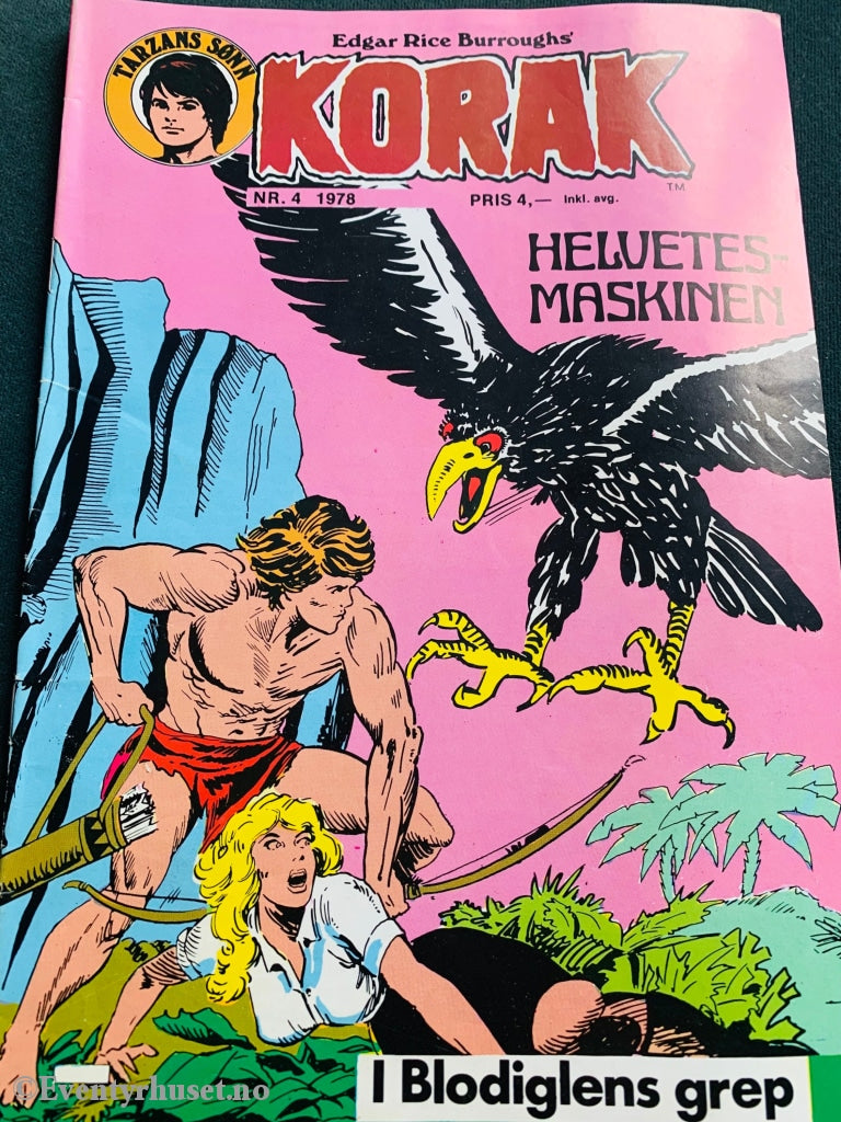 Korak - Tarzans Sønn. 1978/04. Tegneserieblad