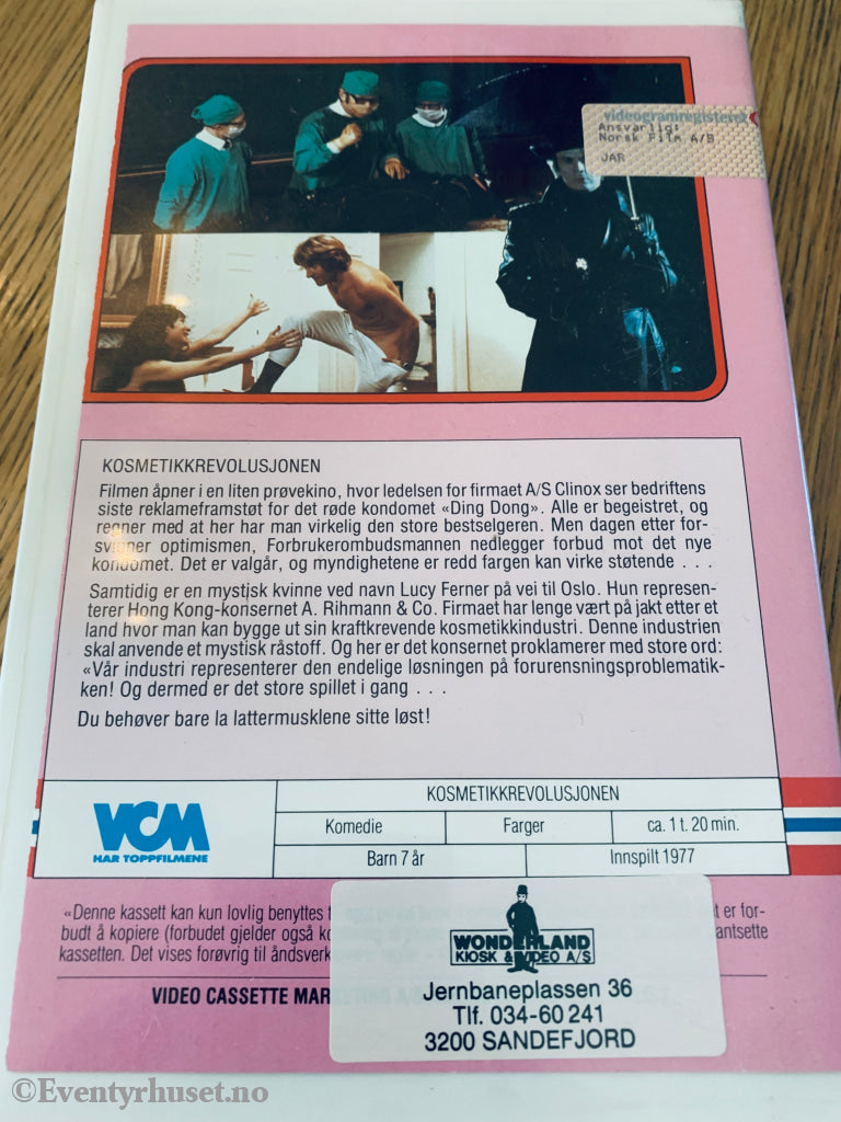 Kosmetikkrevolusjonen. 1977. VHS Big Box. VHS Big Box