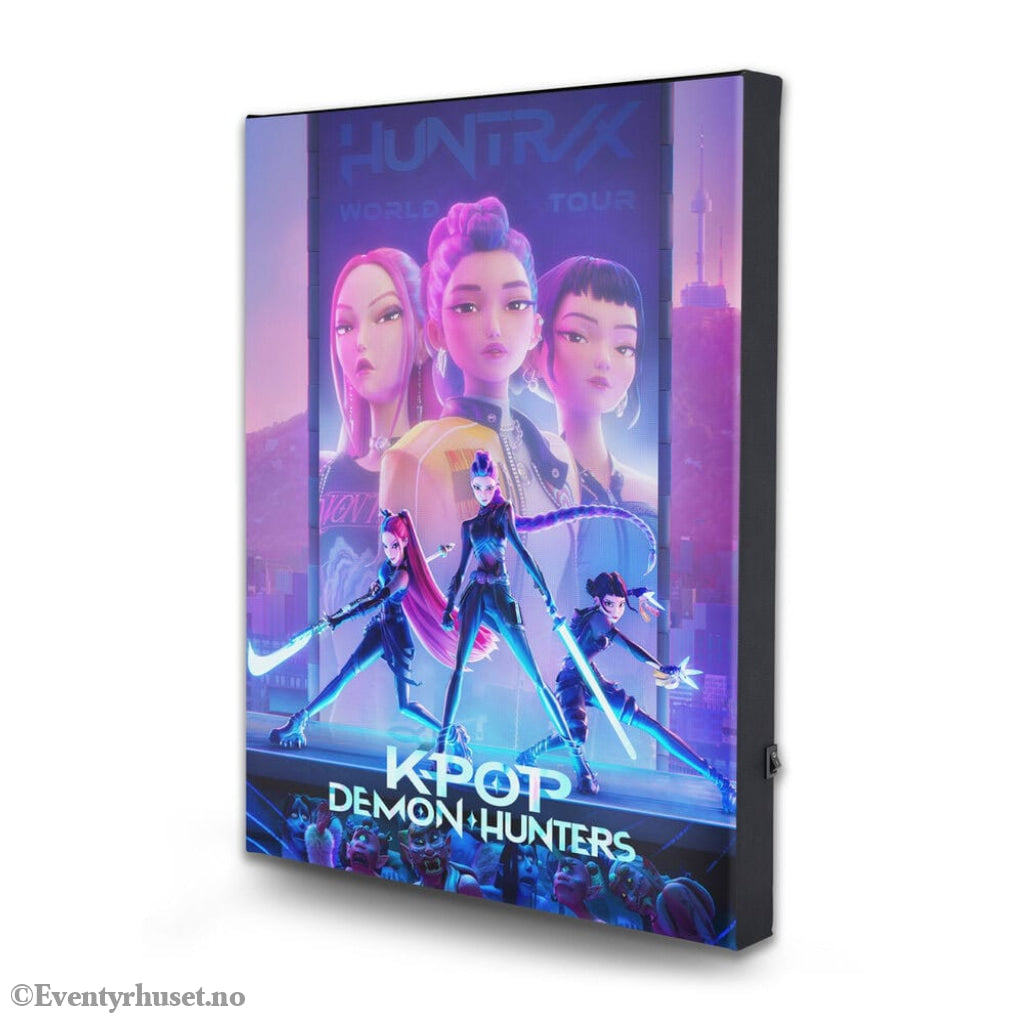 KPop Demon Hunters Canvas Print with light Home & Gifts