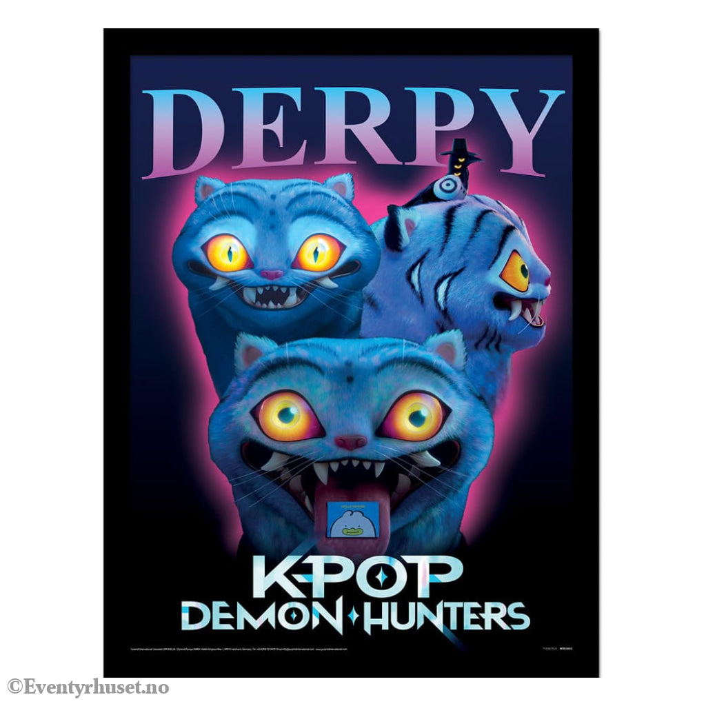 KPop Demon Hunters Collector Print Framed Poster Derpy Home & Gifts