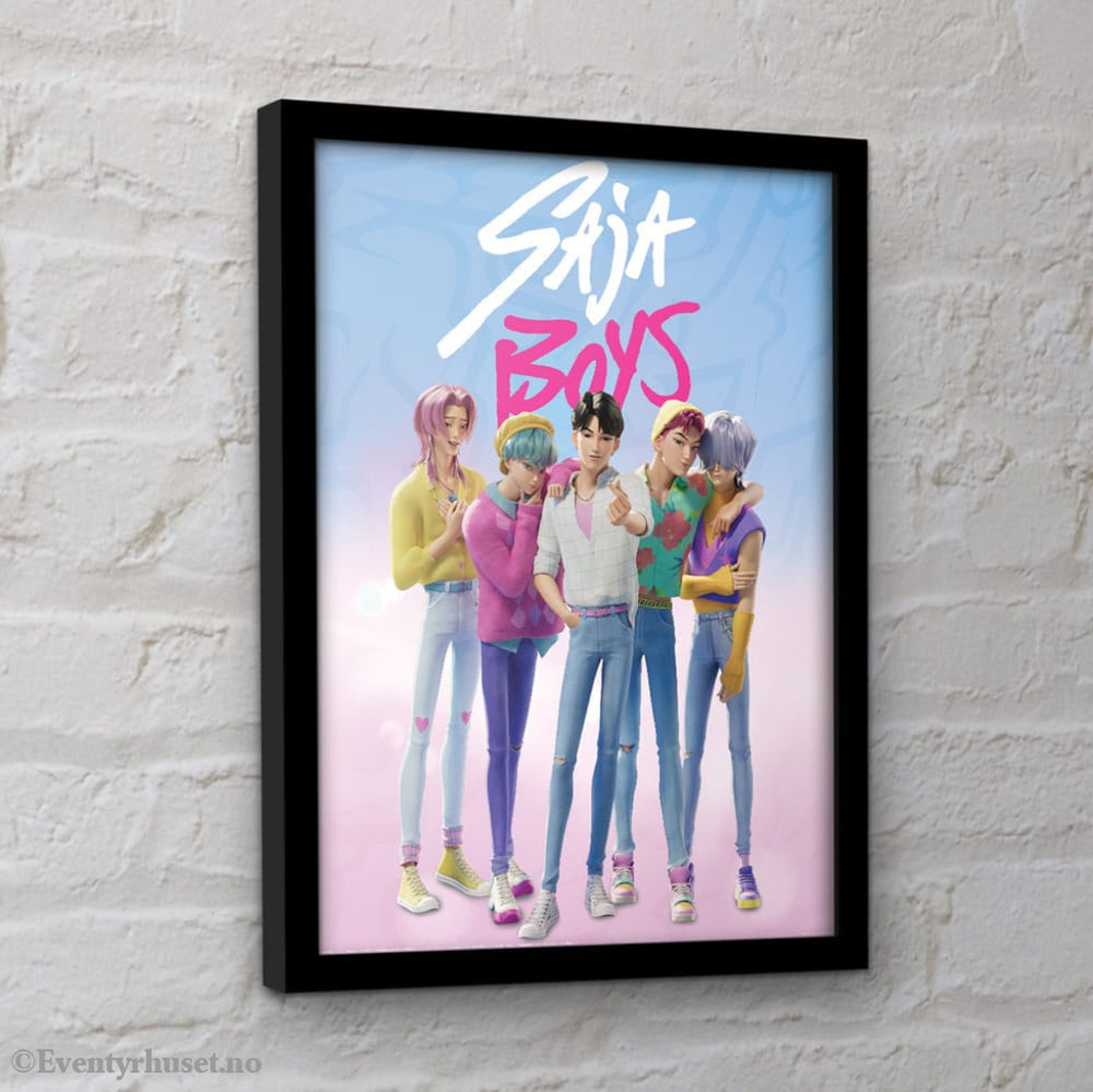 KPop Demon Hunters Collector Print Framed Poster Saja Boys Home & Gifts