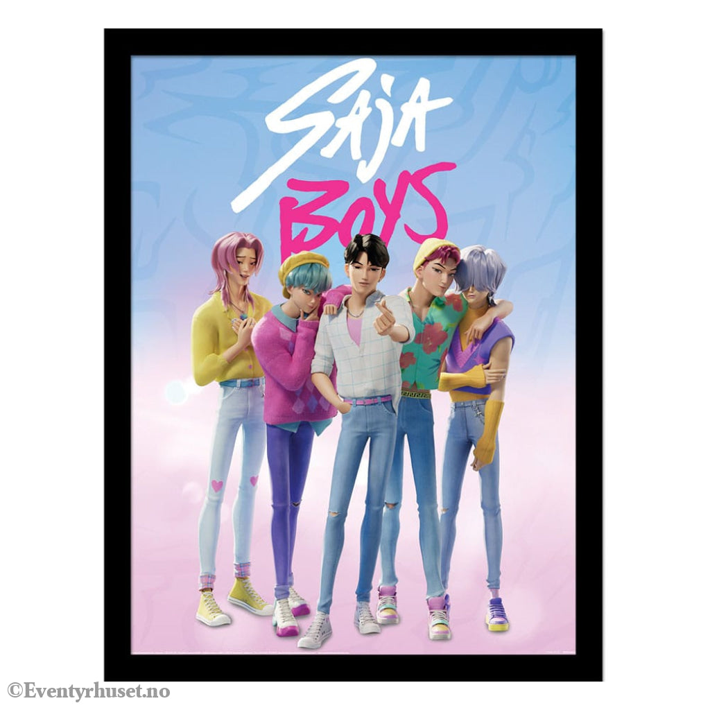 KPop Demon Hunters Collector Print Framed Poster Saja Boys Home & Gifts