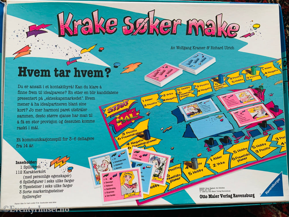 Krake Søker Make. 1993. Brettspill. Brettspill