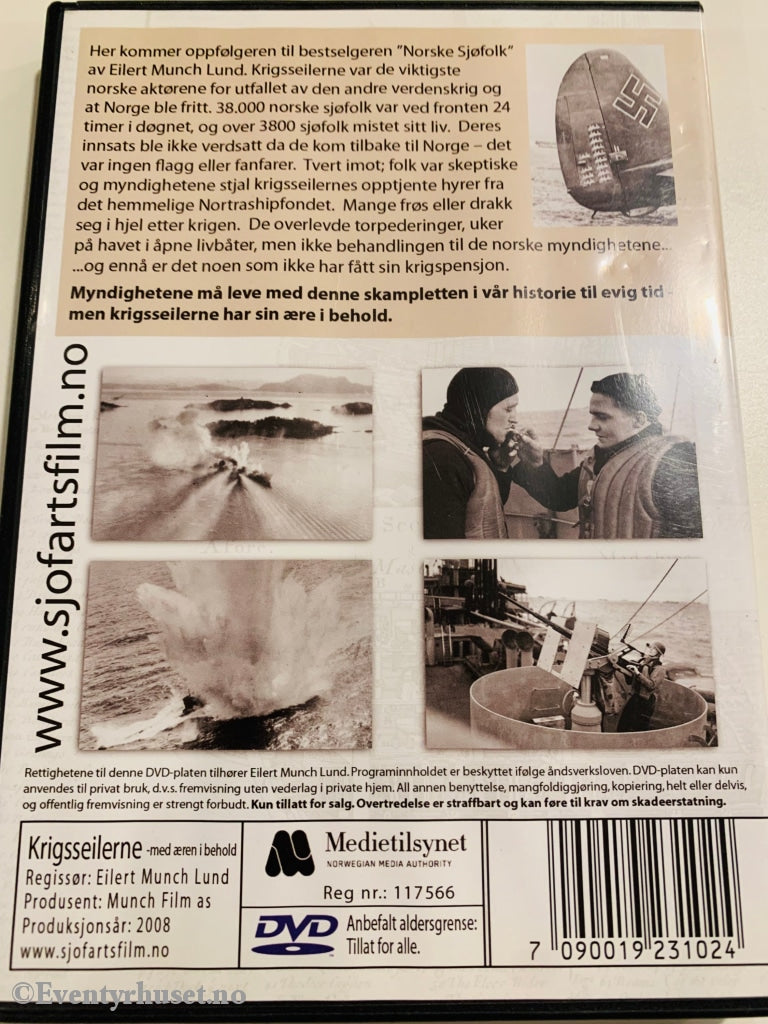 Krigsseilerne - Med Æren I Behold. 2008. Dvd. Dvd