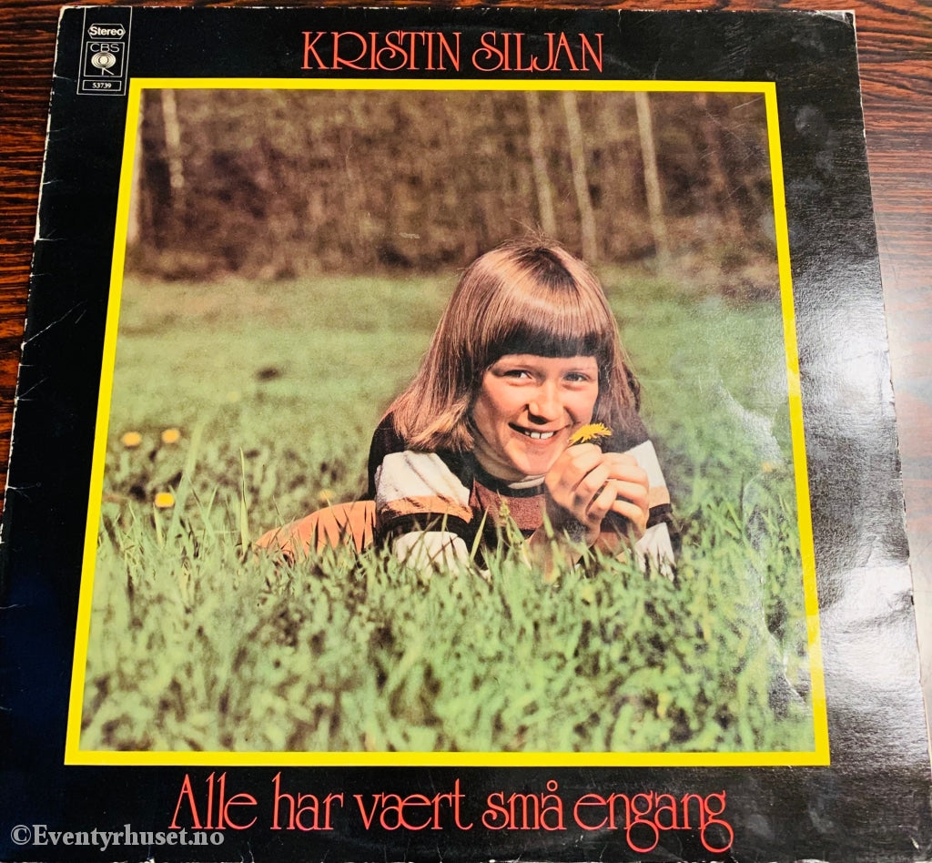 Kristin Siljan. 1978. Alle Har Vært Små En Gang. Lp. Lp Plate
