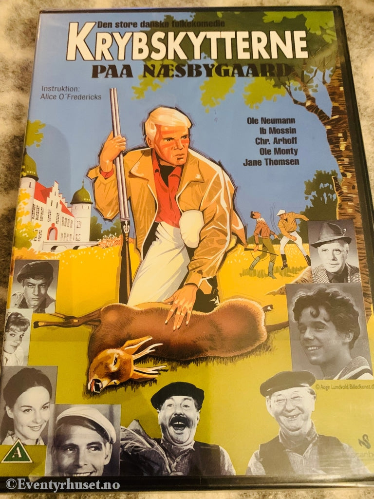 Krybskytterne Paa Næsbygaard. 1965. Dvd. Ny I Plast! Dvd