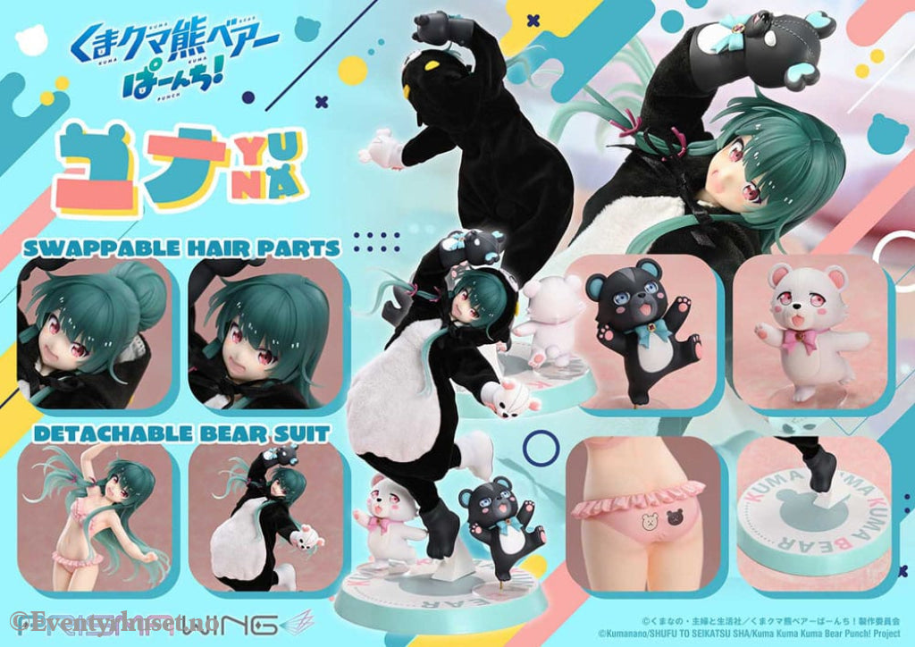 Kuma Kuma Kuma Bear Punch! Prisma Wing PVC Statue 1/7 Yuna 28 cm Manga & Anime