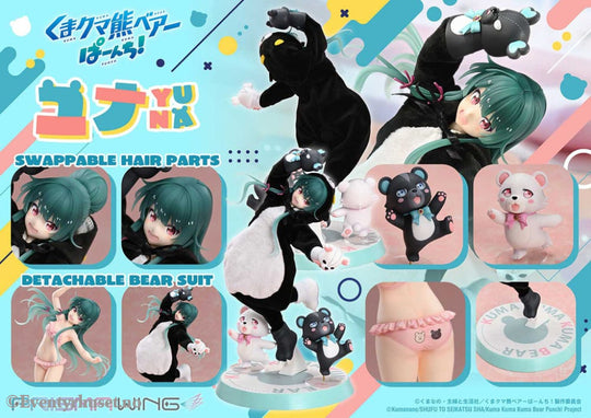 Kuma Kuma Kuma Bear Punch! Prisma Wing PVC Statue 1/7 Yuna 28 cm Manga & Anime