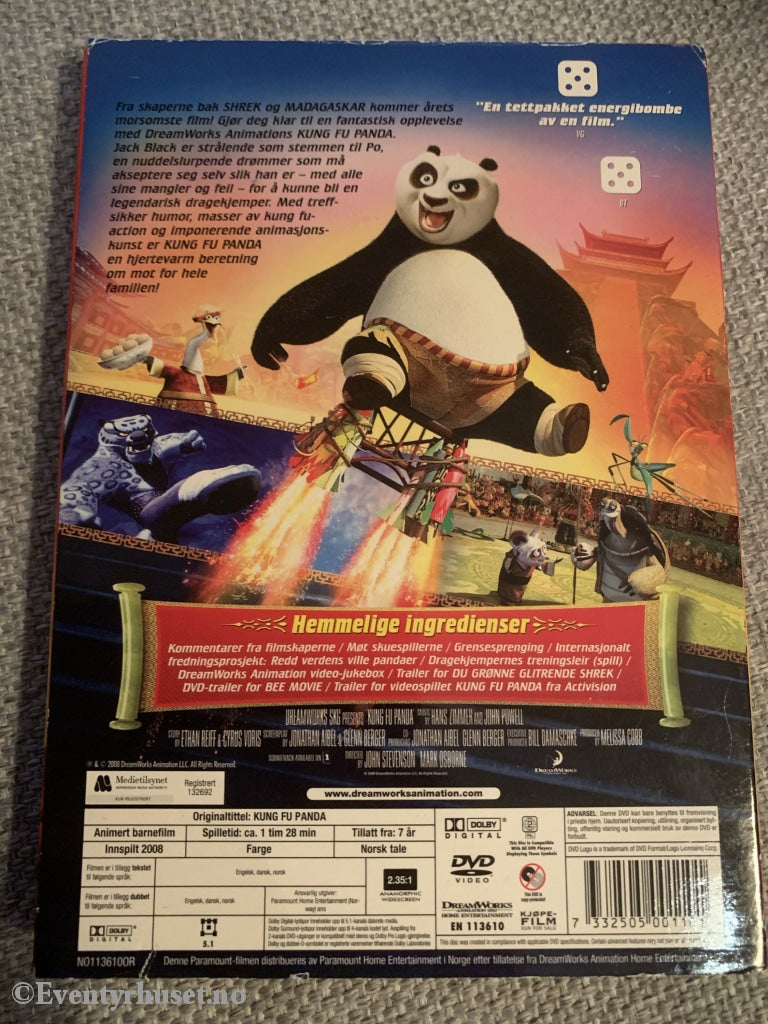 Kung Fu Panda. Dvd Slipcase.