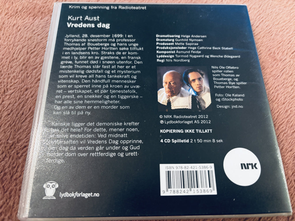 Kurt Aust Vredens Dag. Lydbok på CD.