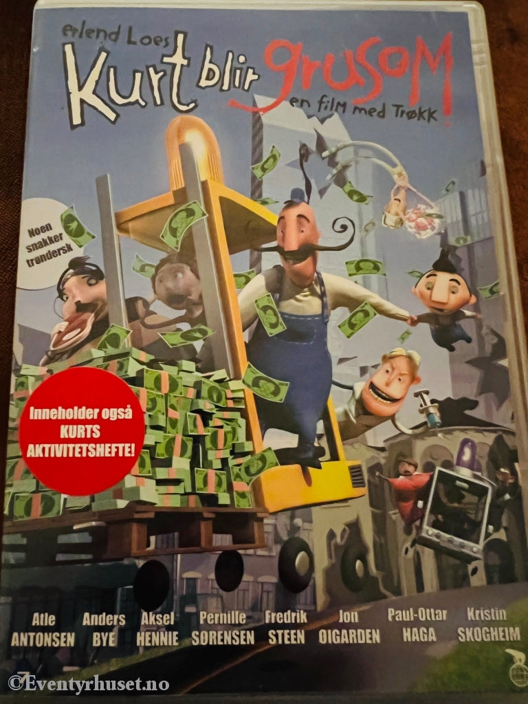 Kurt Blir Grusom. Dvd. Med Kurts Aktivitetshefte. Dvd