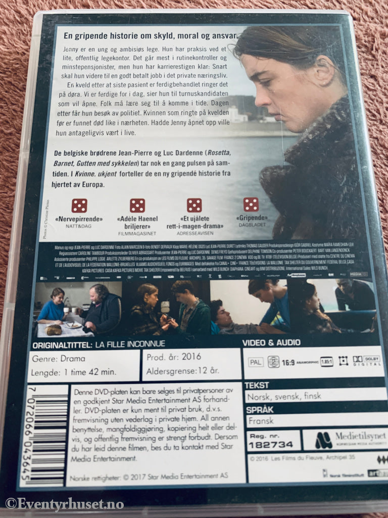 Kvinne, ukjent (2016). DVD.