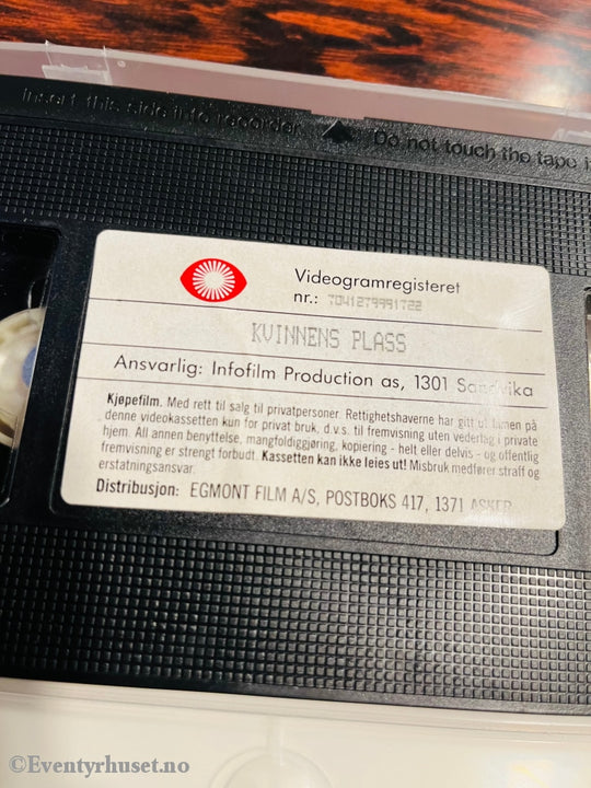 Kvinnens Plass (Norske Klassikere). 1956. Vhs. Vhs