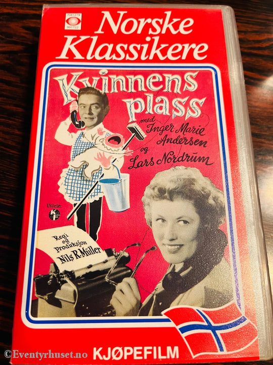 Kvinnens Plass (Norske Klassikere). 1956. Vhs. Vhs