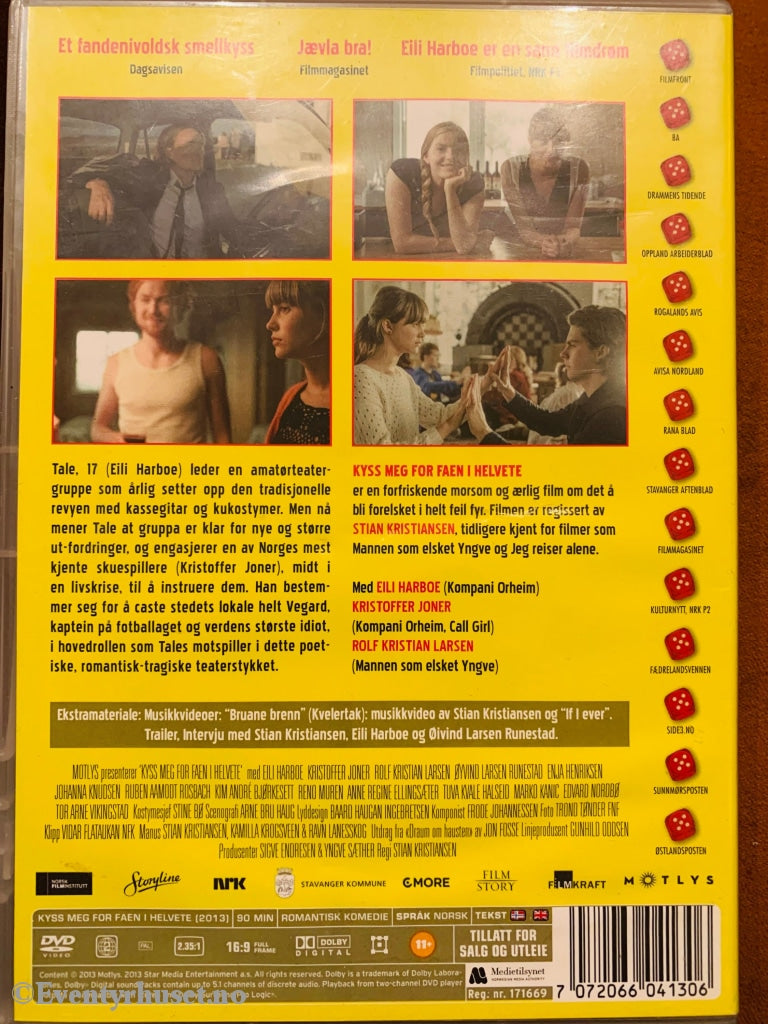 Kyss Meg For Faen I Helvete. Dvd. Dvd