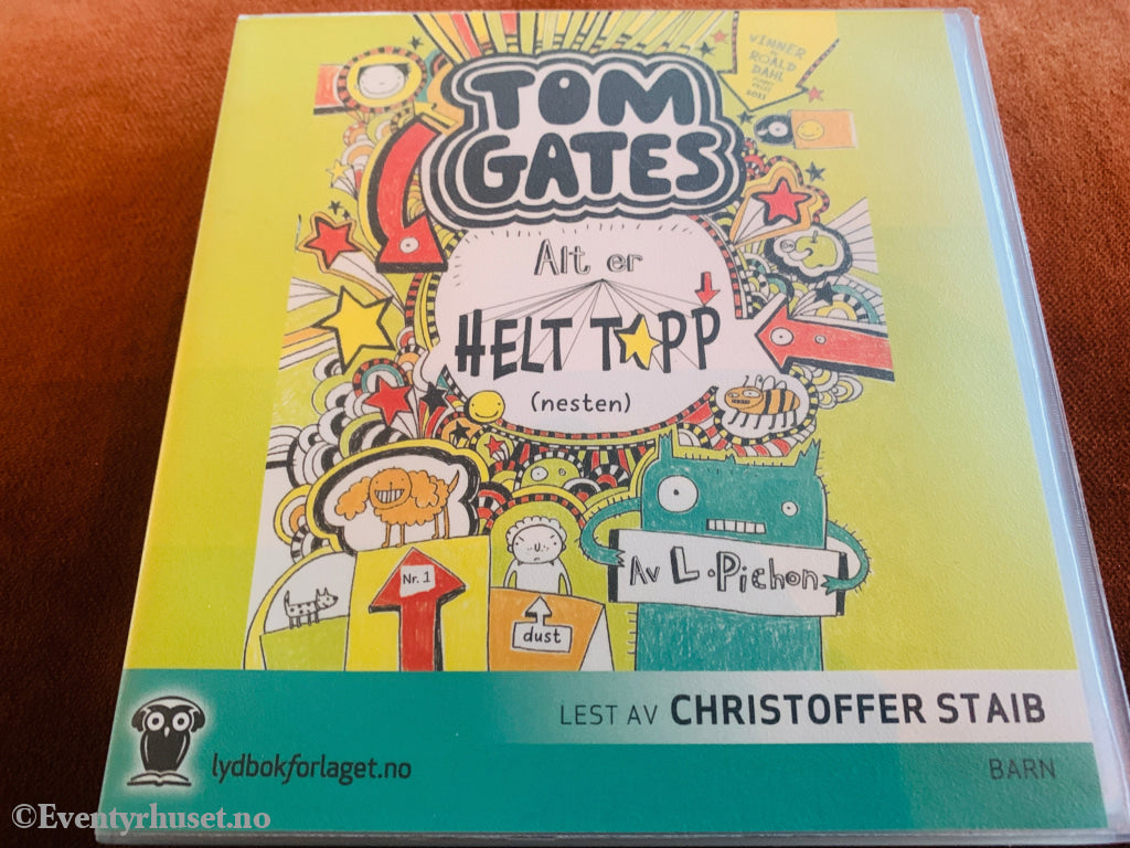 L. Pichon. Tom Gates: Alt er helt topp (nesten). 2011. Lydbok på CD.
