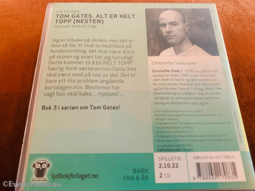 L. Pichon. Tom Gates: Alt er helt topp (nesten). 2011. Lydbok på CD.