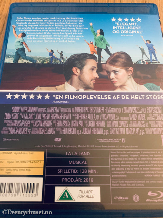 La La Land (2016). Blu-Ray.