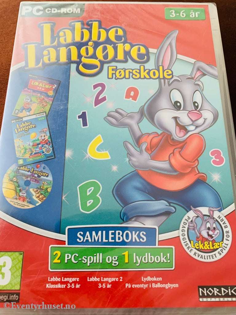 Labbe Langøres Førskole - 3-6 År. Pc Spill. Ny I Plast! Spill