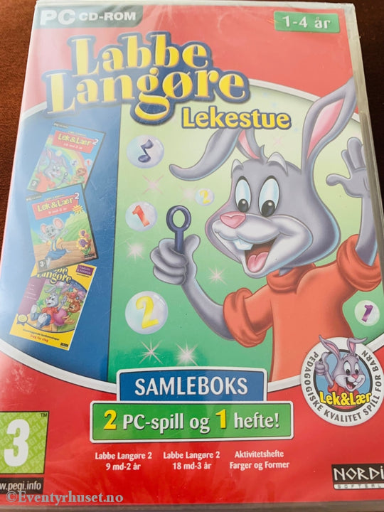 Labbe Langøres Lekestue - 1-4 År. Pc Spill. Ny I Plast! Spill