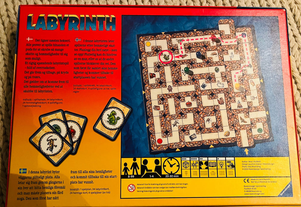 Labyrinth. Brettspill. Brettspill