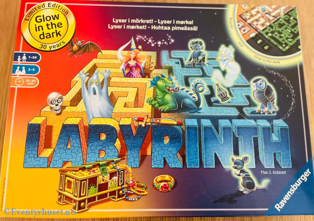 Labyrinth - Glow In The Dark. Brettspill. Brettspill