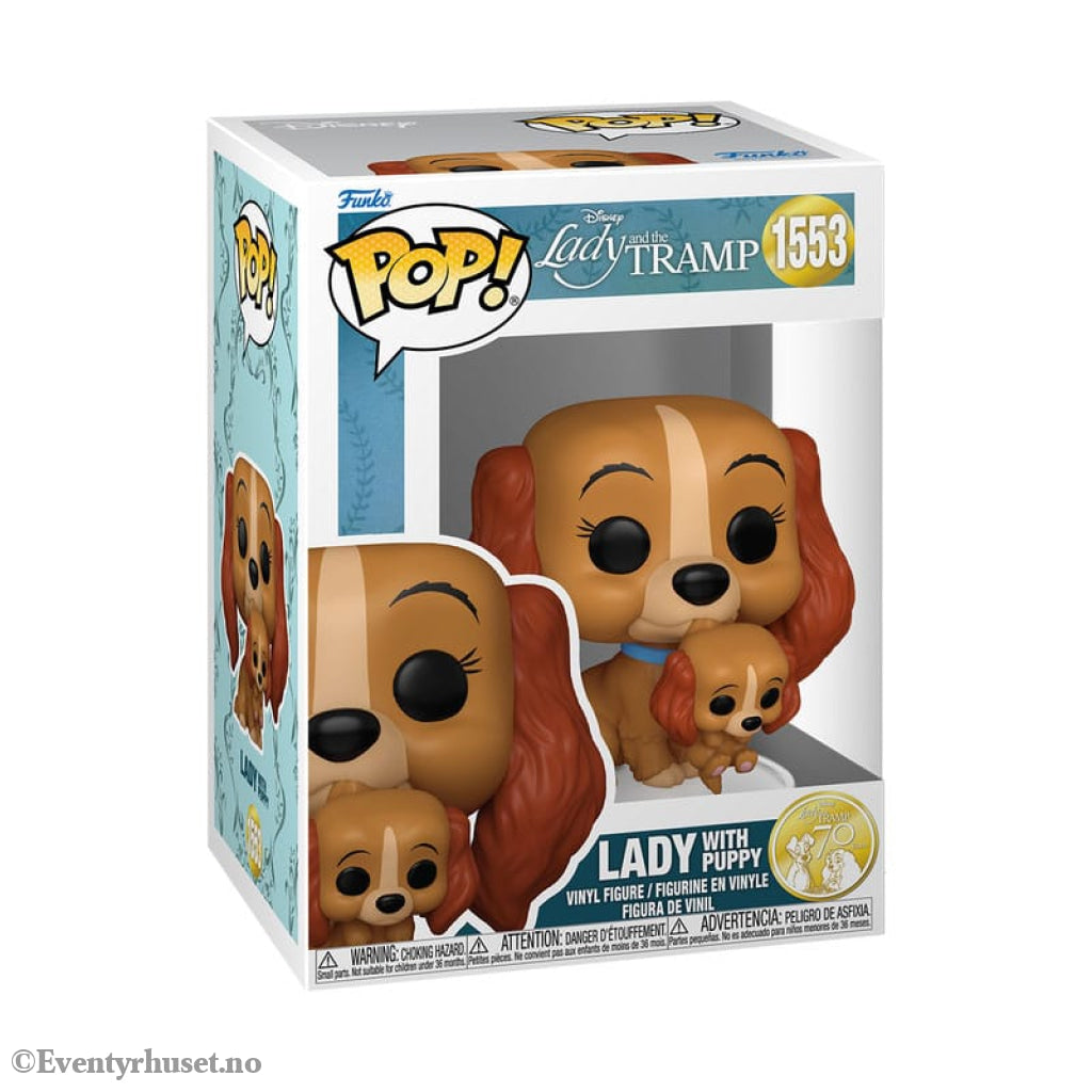 Lady and the Tramp POP! Disney Vinyl Figure Lady w/puppy 9 cm Collectibles