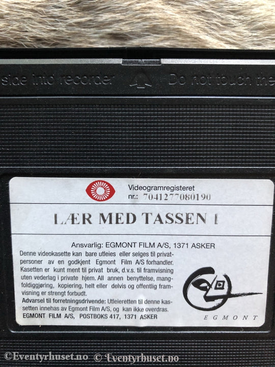 Lær Med Tassen 1. 1994. Vhs. Vhs