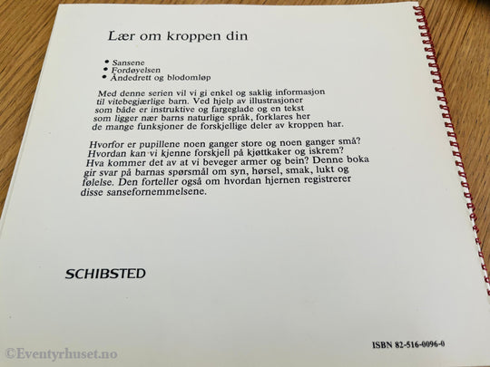 Lær Om Kroppen Din - Sansene. 1975. Hefte. Hefte