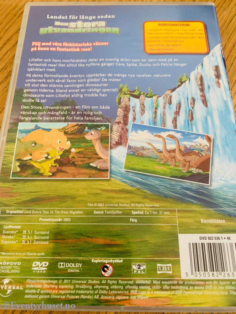Landet för längesedan: Den stora utvandringen (1998). DVD.