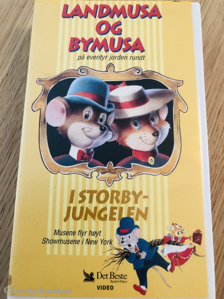 Landmusa Og Bymusa På Eventyr Jorden Rundt. I Storbyjungelen. 2001. Vhs. Vhs