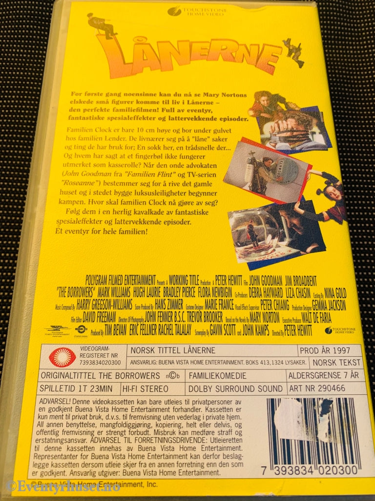 Lånerne. 1997. Vhs Utleiefilm.