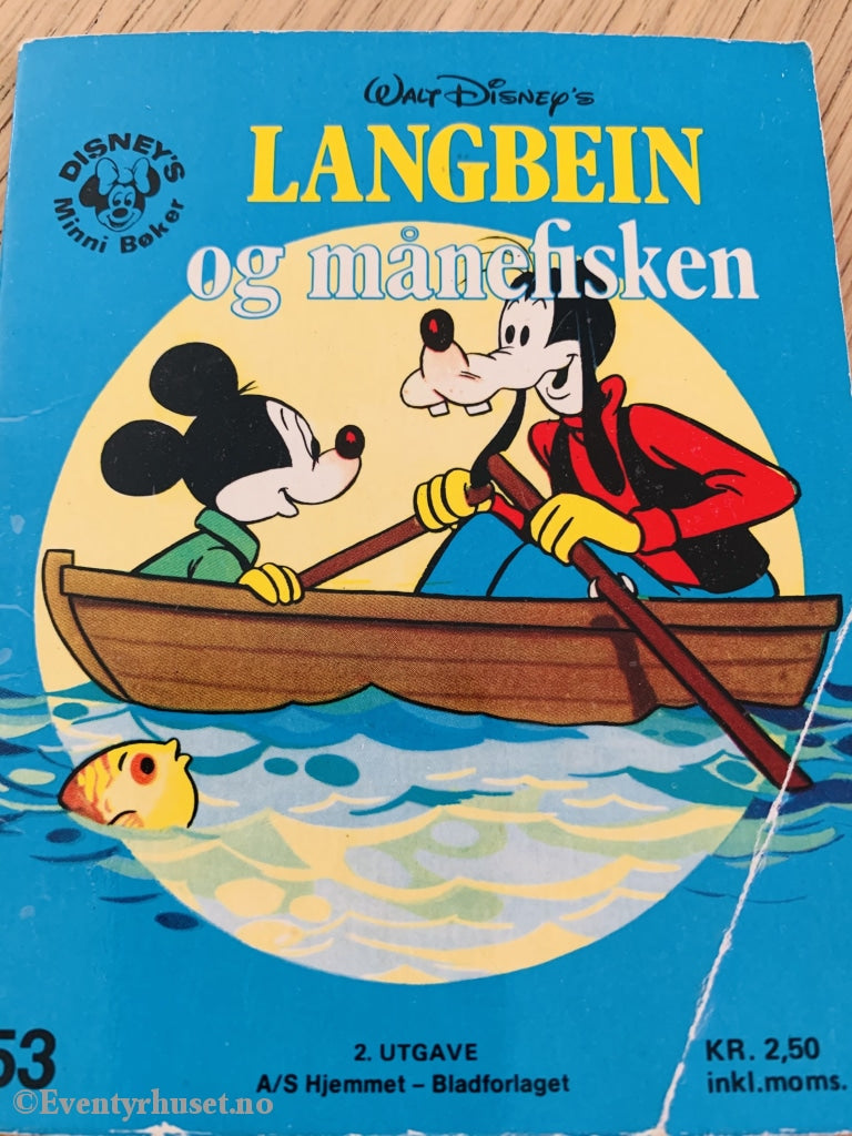 Langbein Og Månefisken (Disneys Minni Bøker 53). 1977. Fortelling