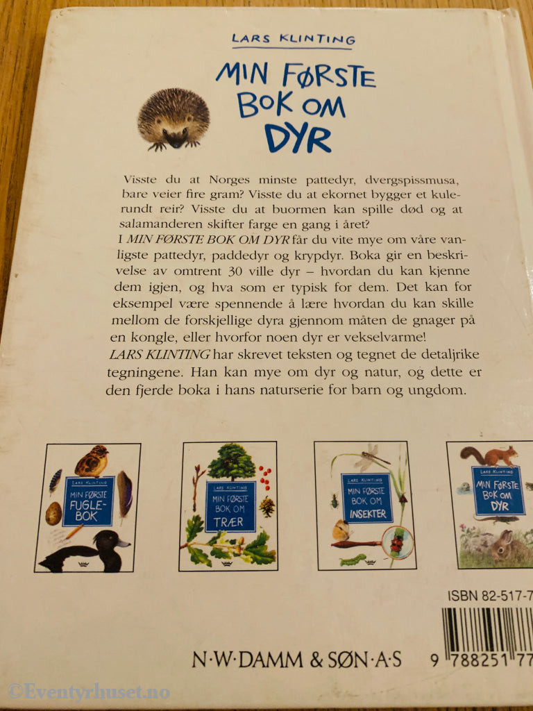 Lars Klinting. 1993. Min første bok om dyr. Bok.