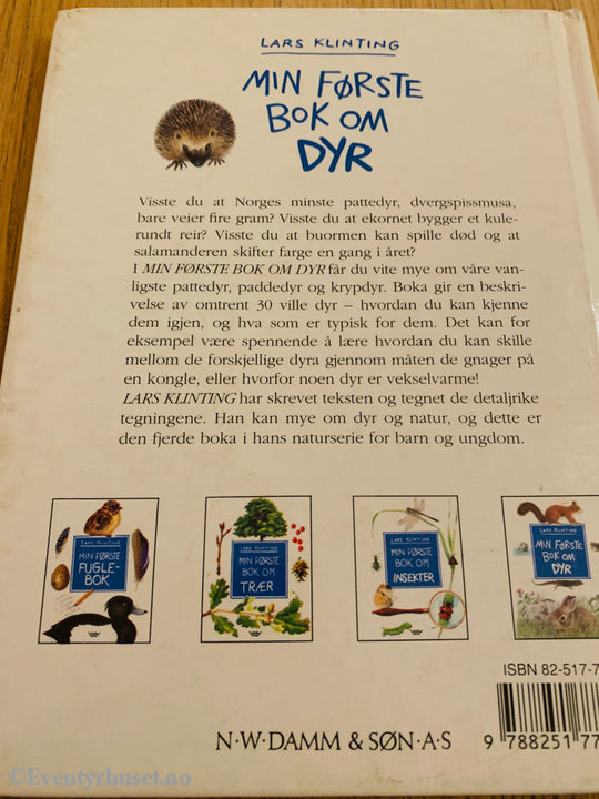 Lars Klinting. 1993. Min første bok om dyr. Bok.