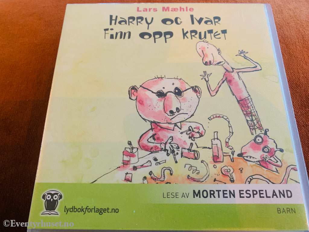 Lars Mæhle. Harry og Ivar finn opp krutet. 2010. Lydbok på CD.