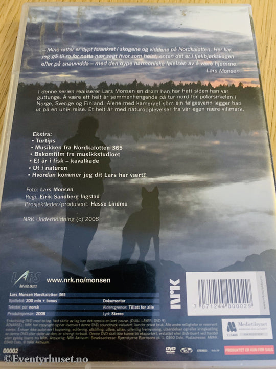 Lars Monsen - Nordkalotten 365 (Nrk). 2008. Dvd. Dvd