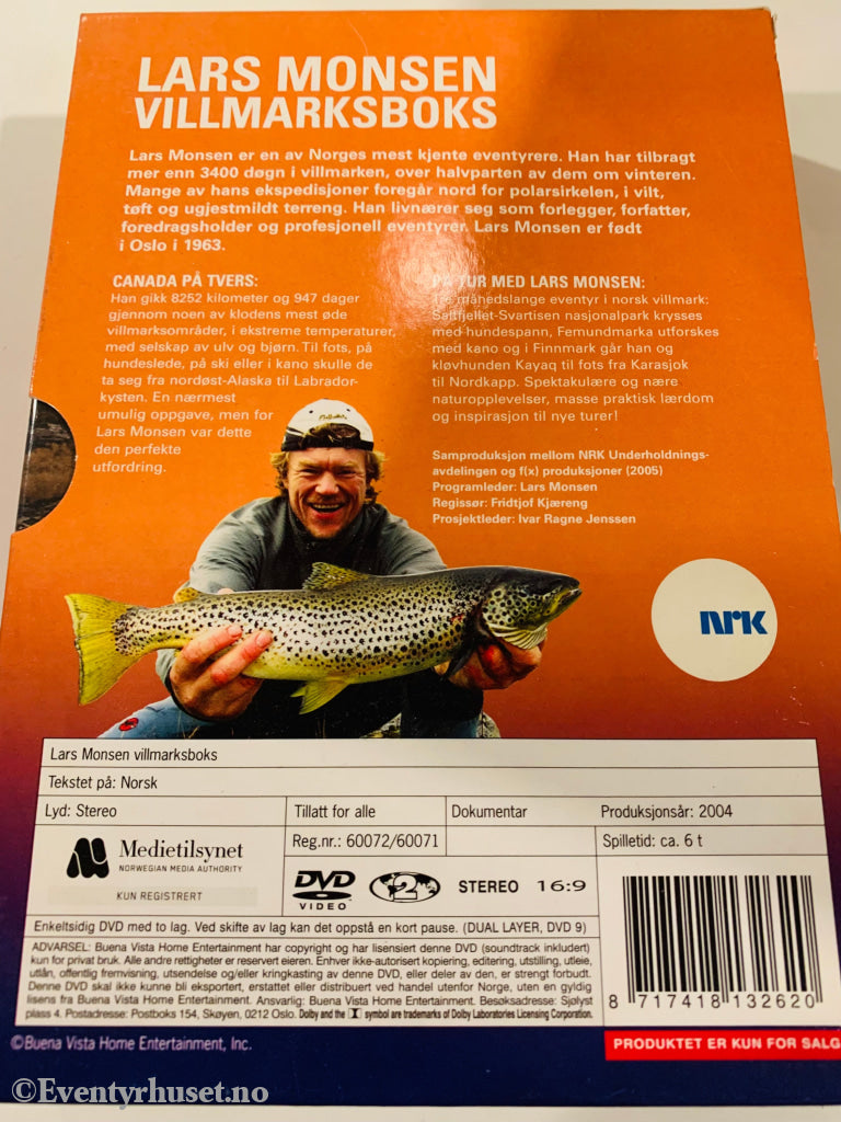 Lars Monsen Villmarksboks (Nrk). Dvd Samleboks.